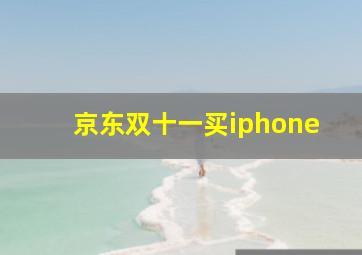 京东双十一买iphone