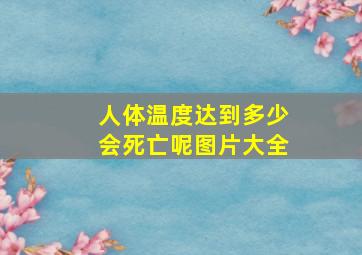 人体温度达到多少会死亡呢图片大全