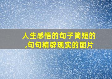 人生感悟的句子简短的,句句精辟现实的图片