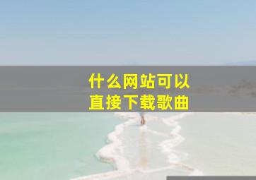 什么网站可以直接下载歌曲