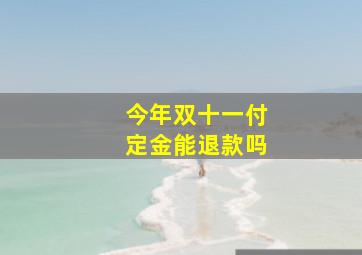 今年双十一付定金能退款吗