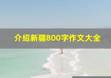 介绍新疆800字作文大全