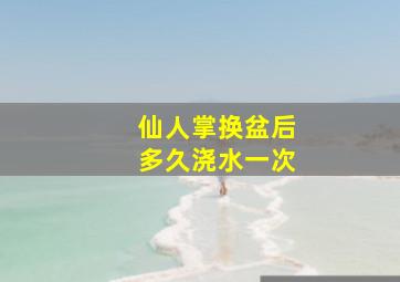 仙人掌换盆后多久浇水一次