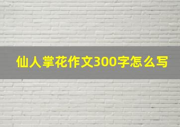 仙人掌花作文300字怎么写