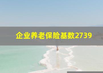 企业养老保险基数2739