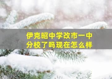 伊克昭中学改市一中分校了吗现在怎么样