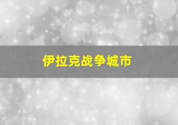 伊拉克战争城市