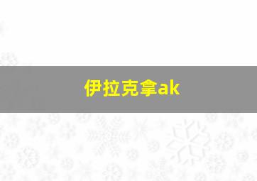 伊拉克拿ak