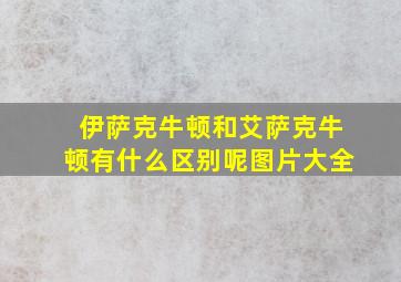 伊萨克牛顿和艾萨克牛顿有什么区别呢图片大全