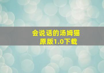 会说话的汤姆猫原版1.0下载