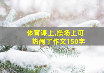 体育课上,操场上可热闹了作文150字