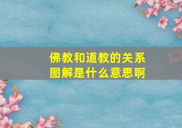 佛教和道教的关系图解是什么意思啊