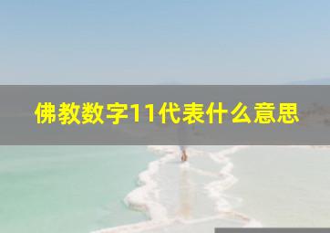 佛教数字11代表什么意思