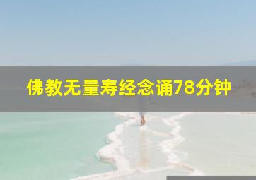 佛教无量寿经念诵78分钟