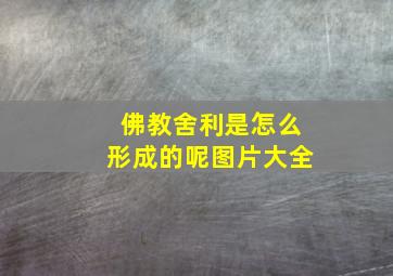 佛教舍利是怎么形成的呢图片大全