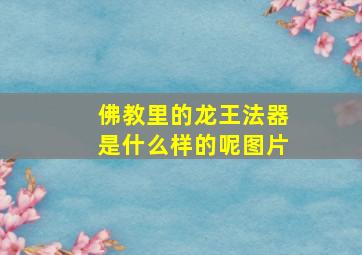 佛教里的龙王法器是什么样的呢图片