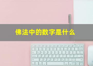 佛法中的数字是什么