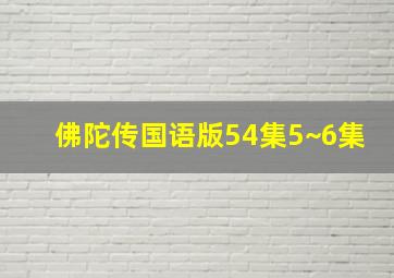 佛陀传国语版54集5~6集