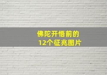 佛陀开悟前的12个征兆图片