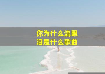 你为什么流眼泪是什么歌曲