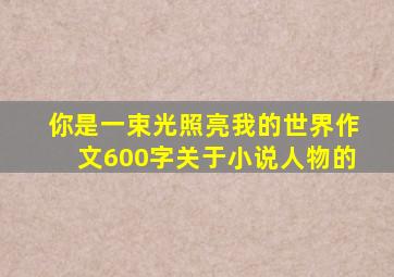 你是一束光照亮我的世界作文600字关于小说人物的