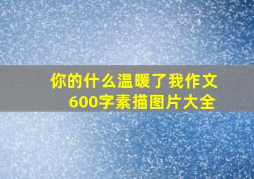 你的什么温暖了我作文600字素描图片大全