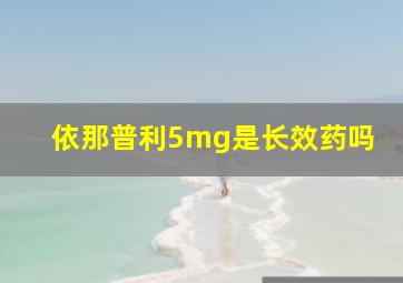 依那普利5mg是长效药吗