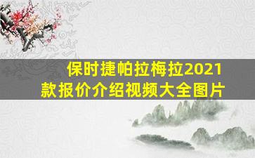 保时捷帕拉梅拉2021款报价介绍视频大全图片