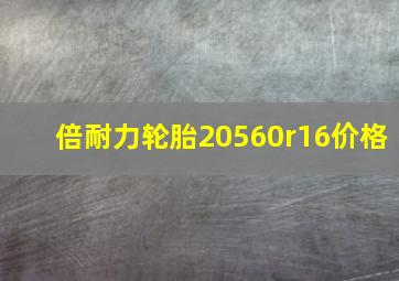 倍耐力轮胎20560r16价格