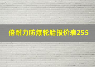 倍耐力防爆轮胎报价表255