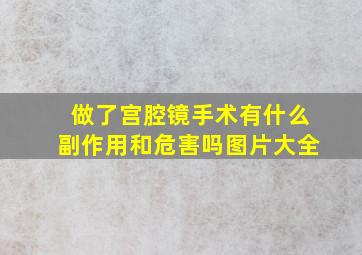 做了宫腔镜手术有什么副作用和危害吗图片大全