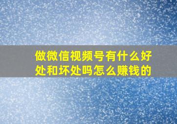 做微信视频号有什么好处和坏处吗怎么赚钱的