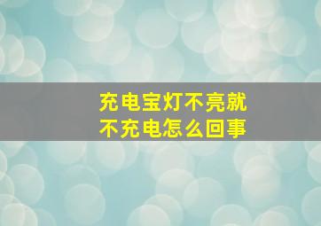 充电宝灯不亮就不充电怎么回事