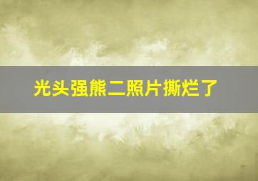 光头强熊二照片撕烂了