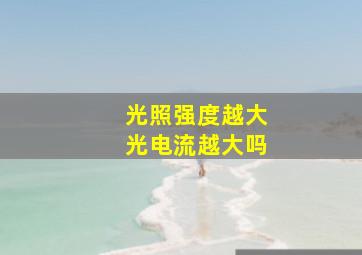 光照强度越大光电流越大吗