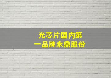 光芯片国内第一品牌永鼎股份