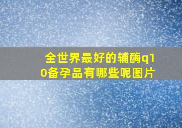 全世界最好的辅酶q10备孕品有哪些呢图片