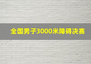 全国男子3000米障碍决赛