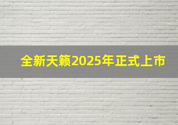 全新天籁2025年正式上市