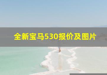 全新宝马530报价及图片