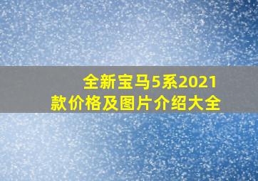 全新宝马5系2021款价格及图片介绍大全