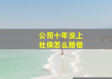 公司十年没上社保怎么赔偿