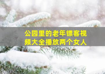 公园里的老年镖客视频大全播放两个女人