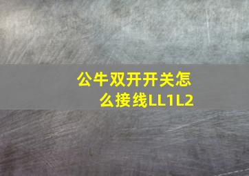 公牛双开开关怎么接线LL1L2