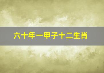 六十年一甲子十二生肖