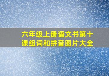 六年级上册语文书第十课组词和拼音图片大全