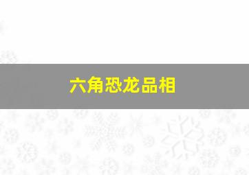 六角恐龙品相