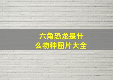 六角恐龙是什么物种图片大全