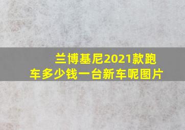 兰博基尼2021款跑车多少钱一台新车呢图片