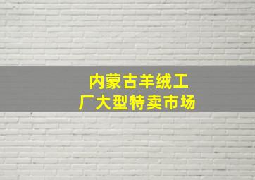 内蒙古羊绒工厂大型特卖市场